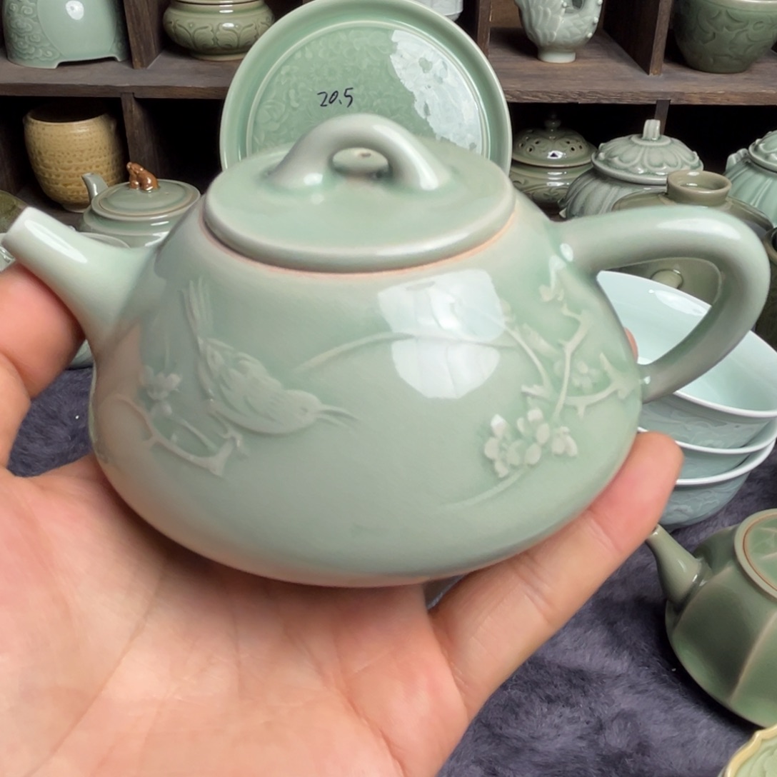 瓷喜上眉梢石瓢壶特价特价