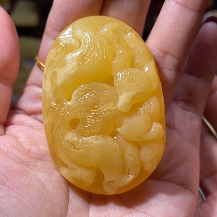 琥珀吊坠(不含链)未镶嵌