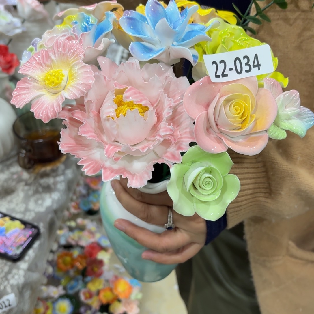 陶瓷花，20元发货，退款拉黑2234