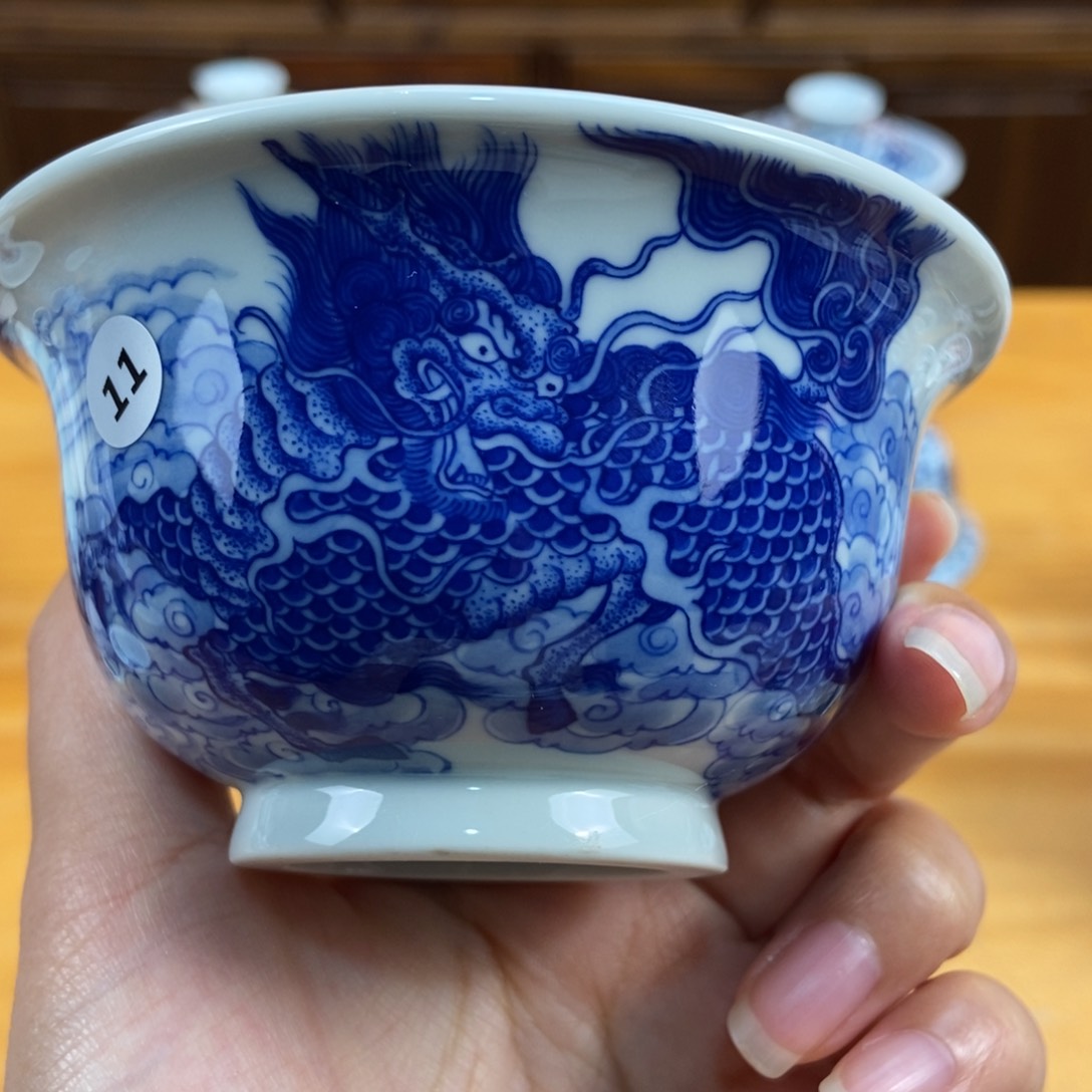 手绘现代茶具非古董