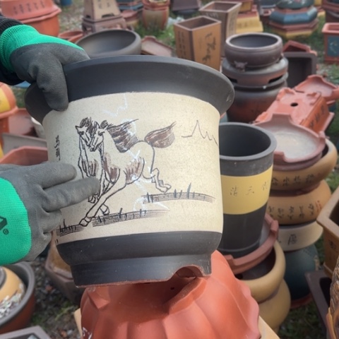 红陶紫砂花盆盆景盆栽