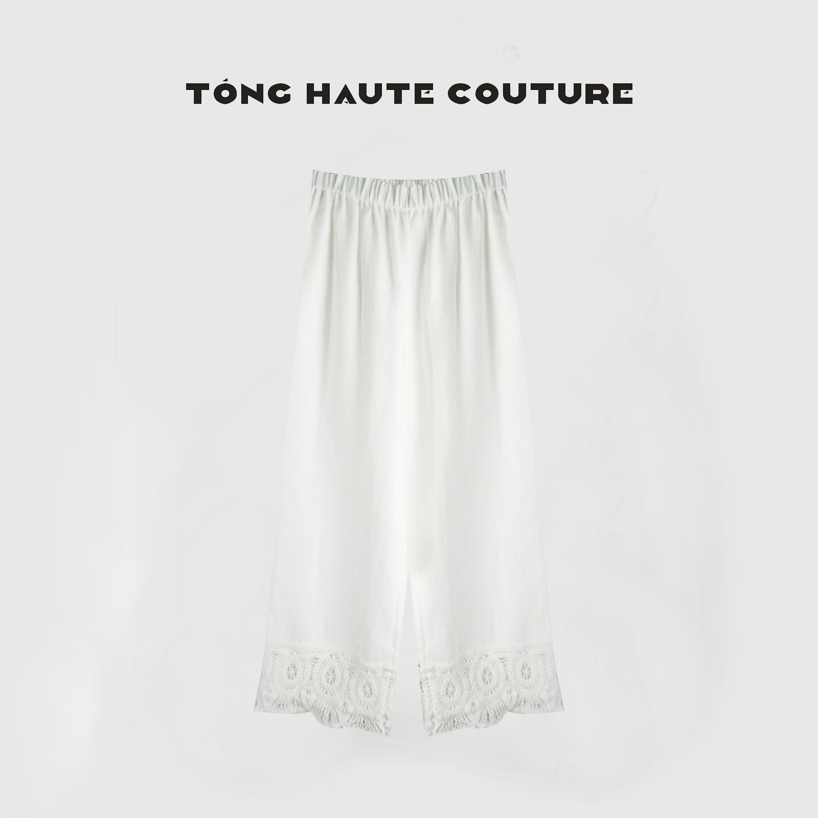 【精致松弛感】春夏季100亚麻轻奢风轻熟风百搭白色拼接休闲裤YK024