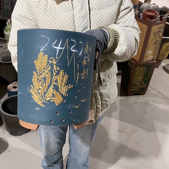 紫砂花盆紫砂花盆