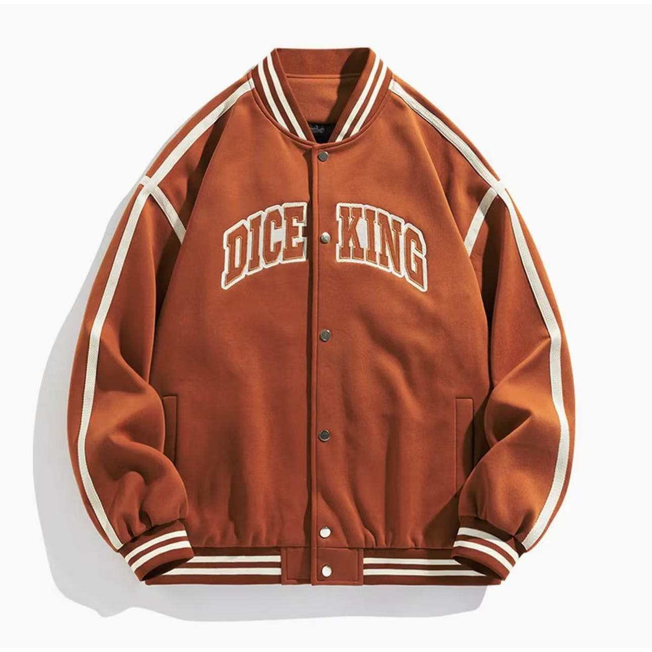 春秋美式宽松棒球服夹克外套