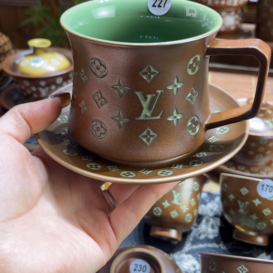 逆***y草木灰老花咖啡杯