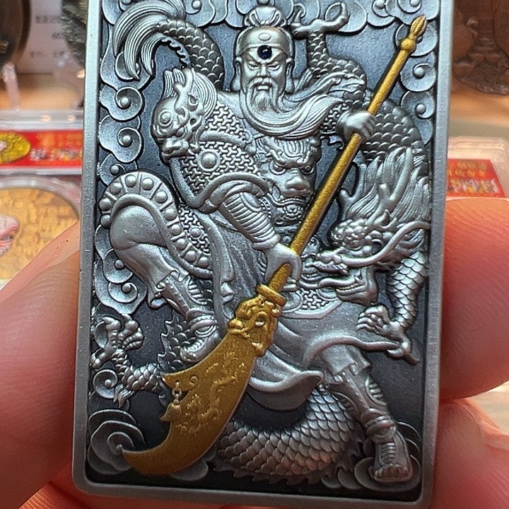 其他普通金属关羽银色铜章