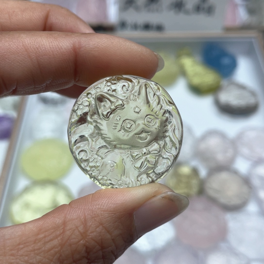 未镶嵌吊坠(不含链)水晶绿*