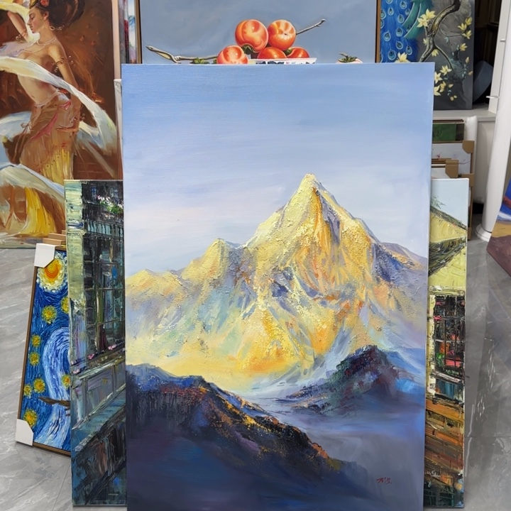 油画80120油画作品入选全国美展