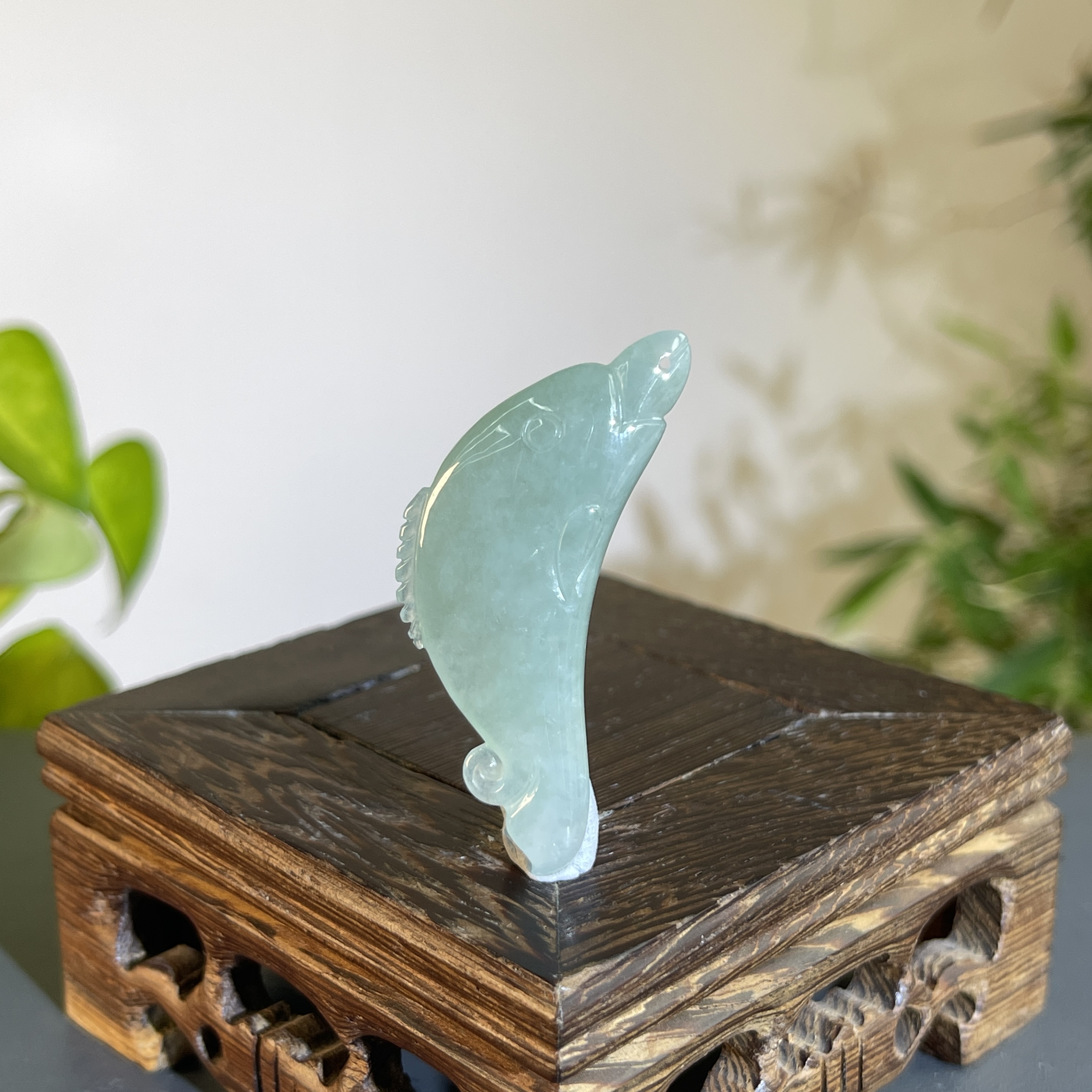 JTW17-30  天然缅甸A货翡翠 年年有鱼