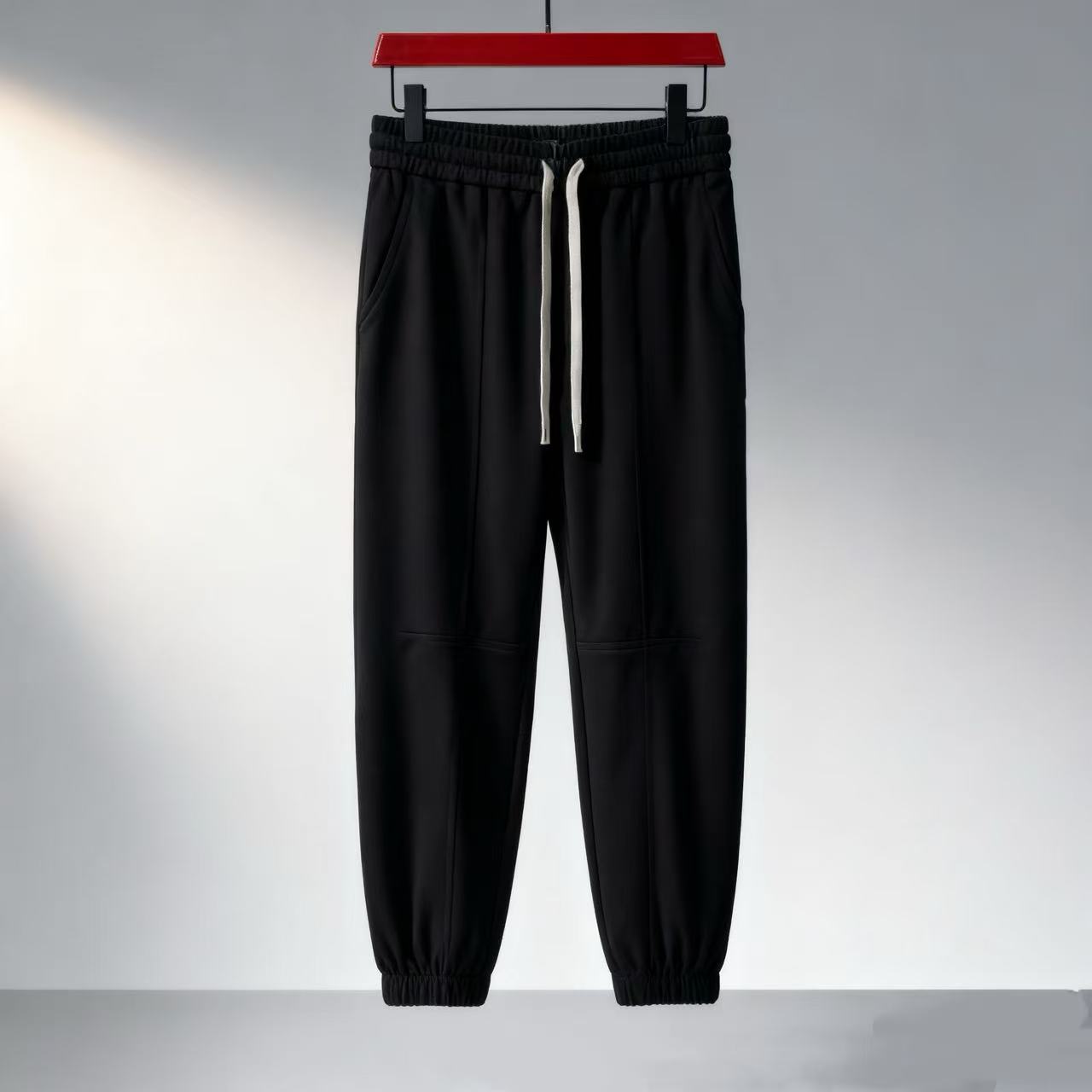 欧货春秋男士经典百搭休闲时尚潮流运动抽绳系带休闲长裤 9151