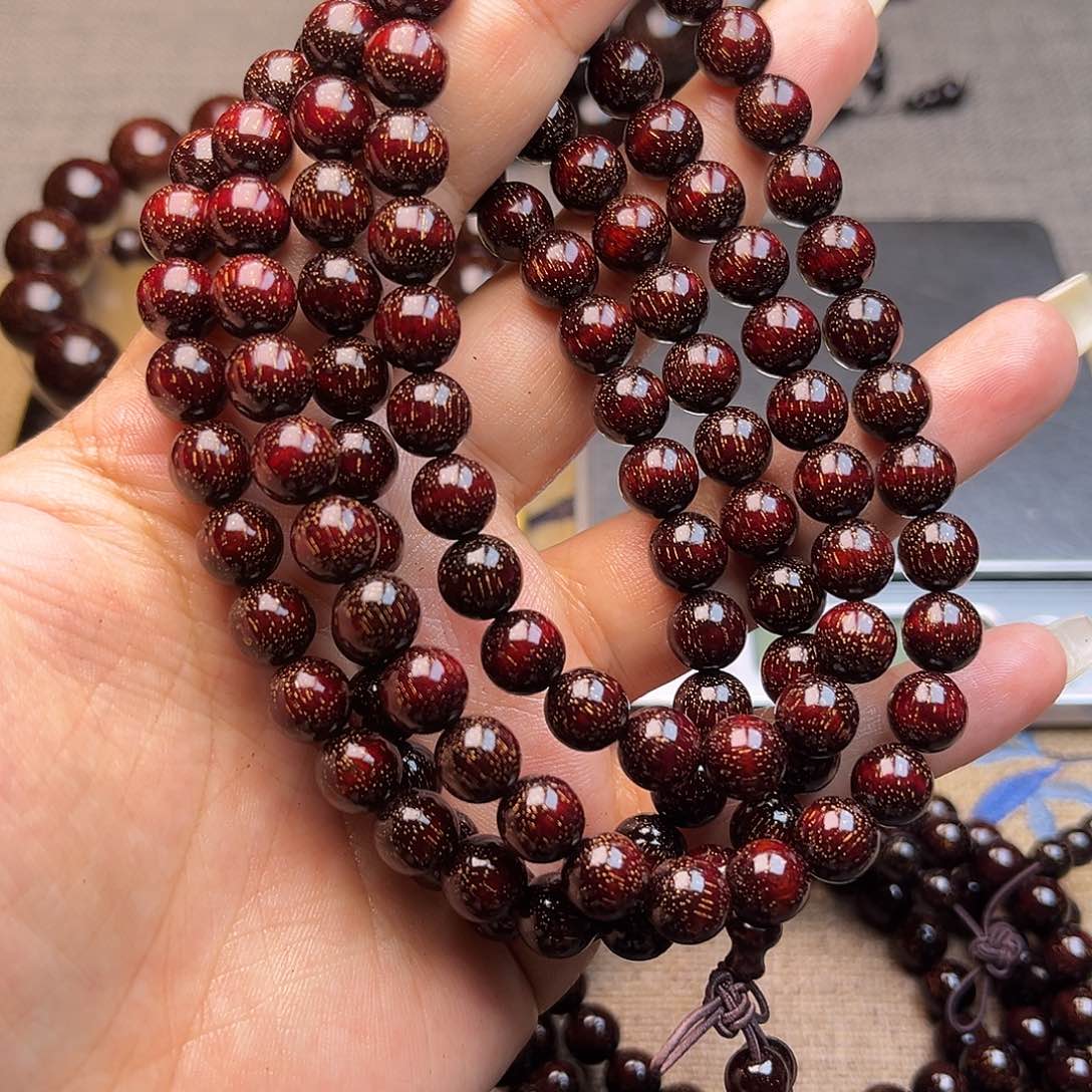 檀香紫檀（小叶紫檀）0.8 108颗爆星