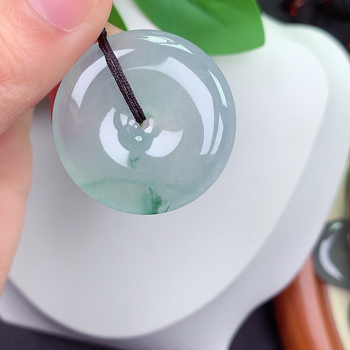 颈饰未镶嵌翡翠117号33.4-6.3mm