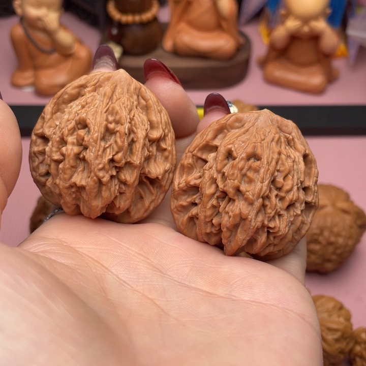 文玩核桃吊坠麦穗虎头41全品