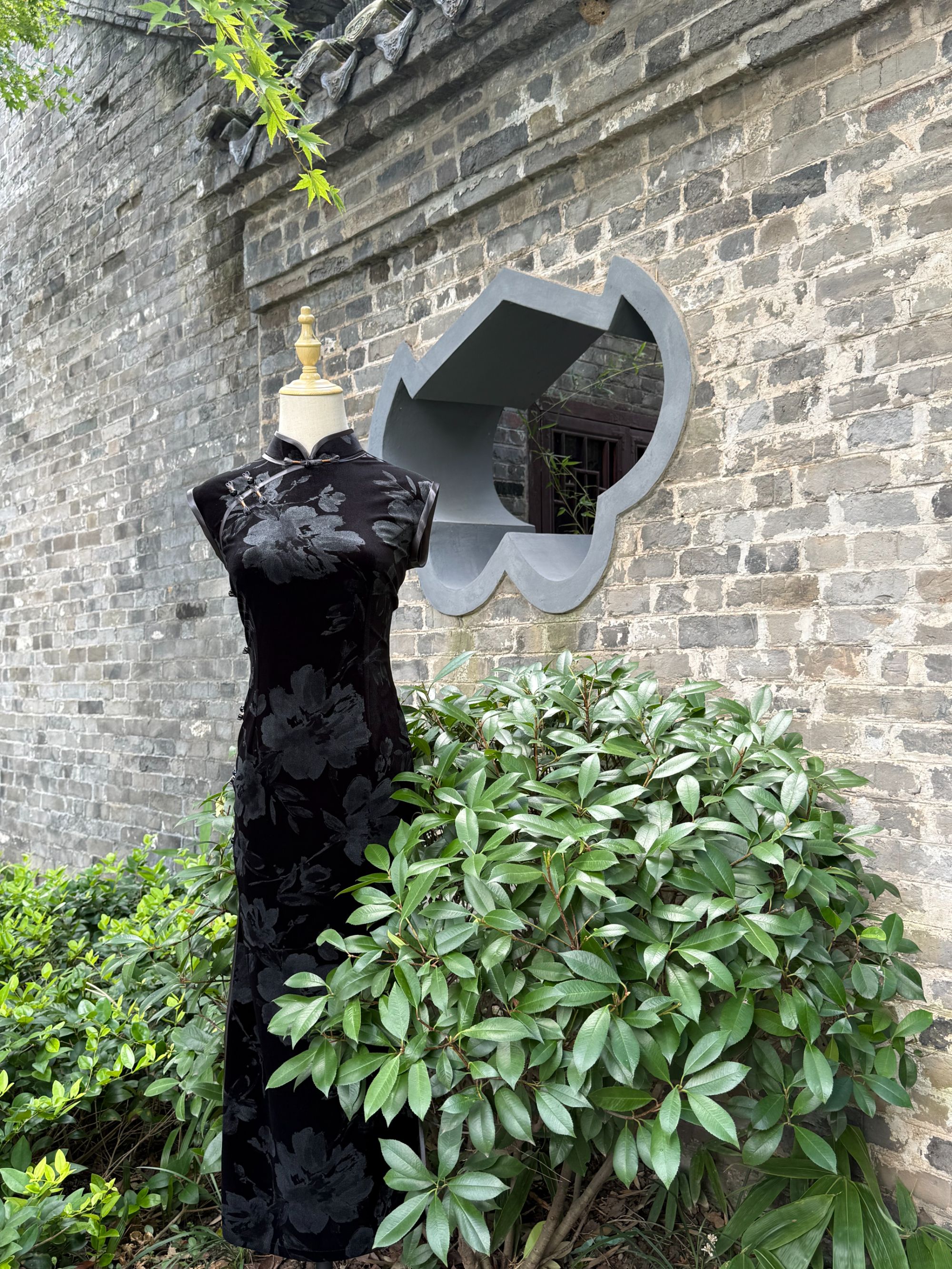 【黑银花】2025年新中式夏季新款复古百搭日常淑女旗袍