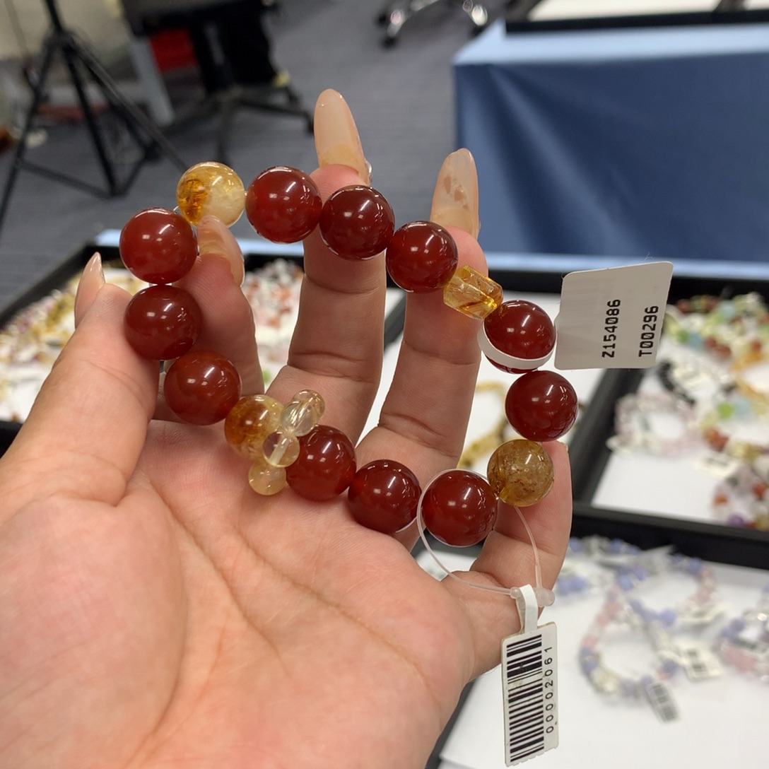 手链水晶未镶嵌红玛瑙