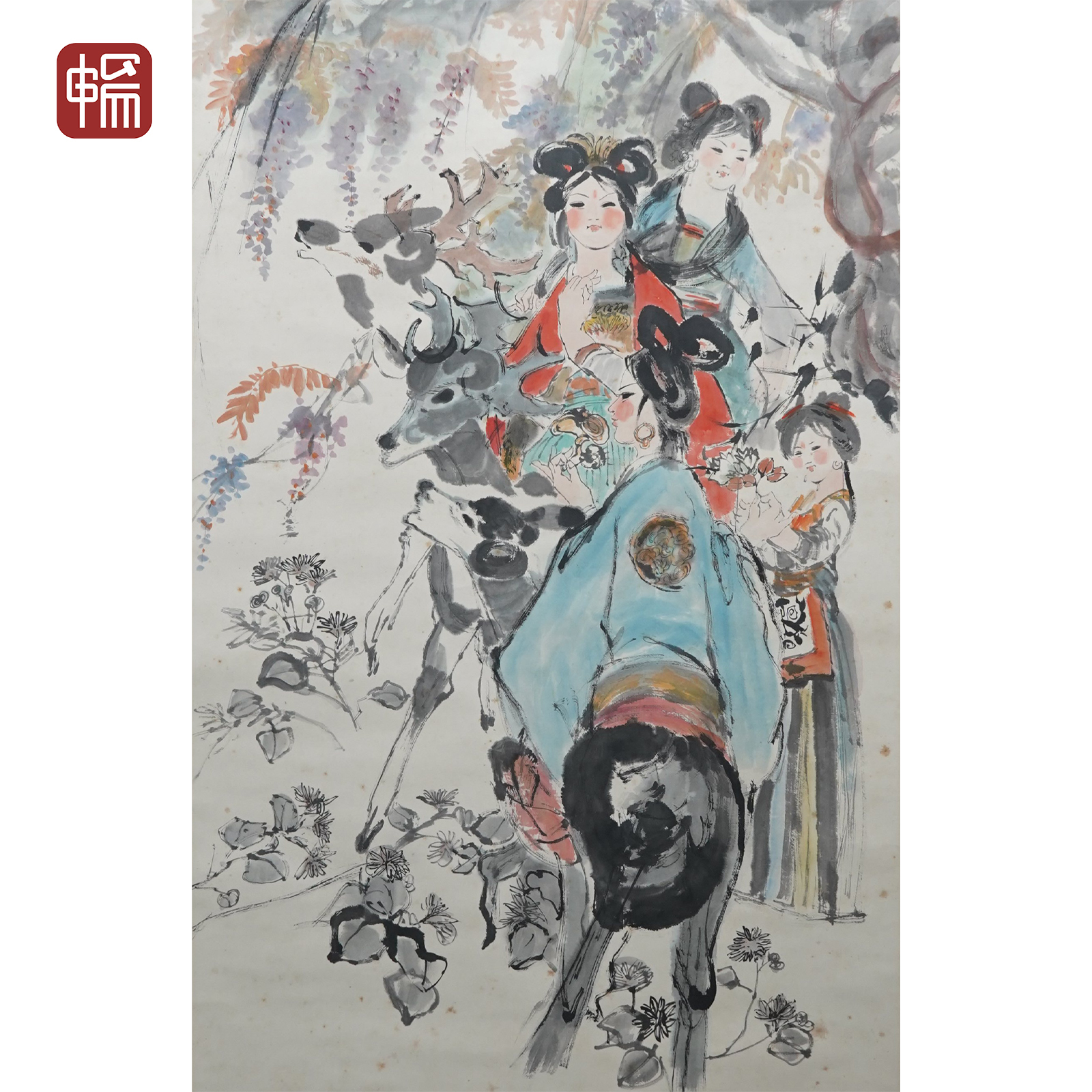 T1270 1991年作《筠竹千年》程潼135*68（8.26平尺） 纸本立轴FL