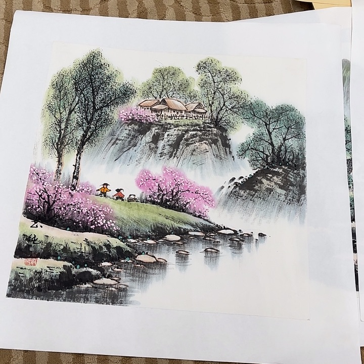 国画花鸟的羽三尺斗