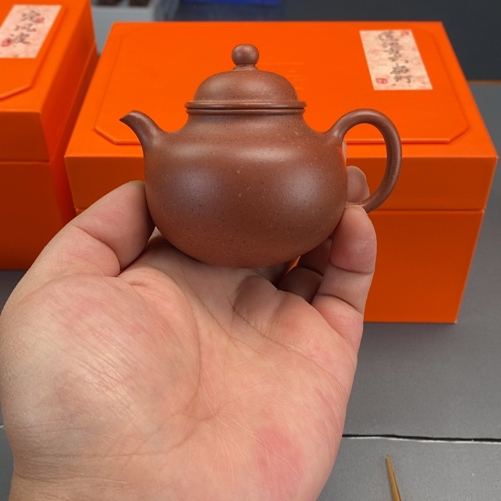 鲜***下紫砂茶壶全手秋莲