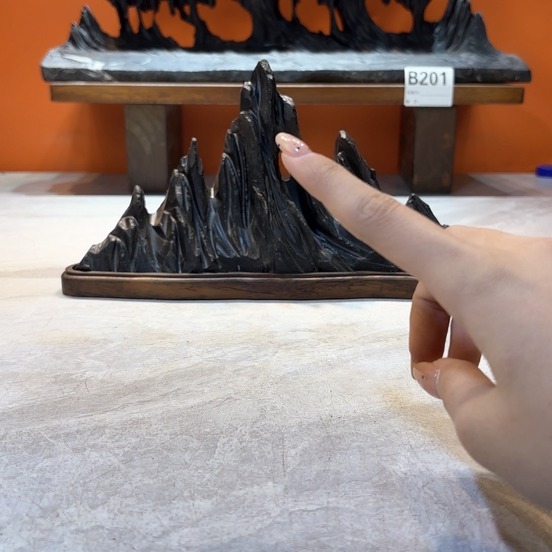 摆件妙**然灵璧石奇石摆件