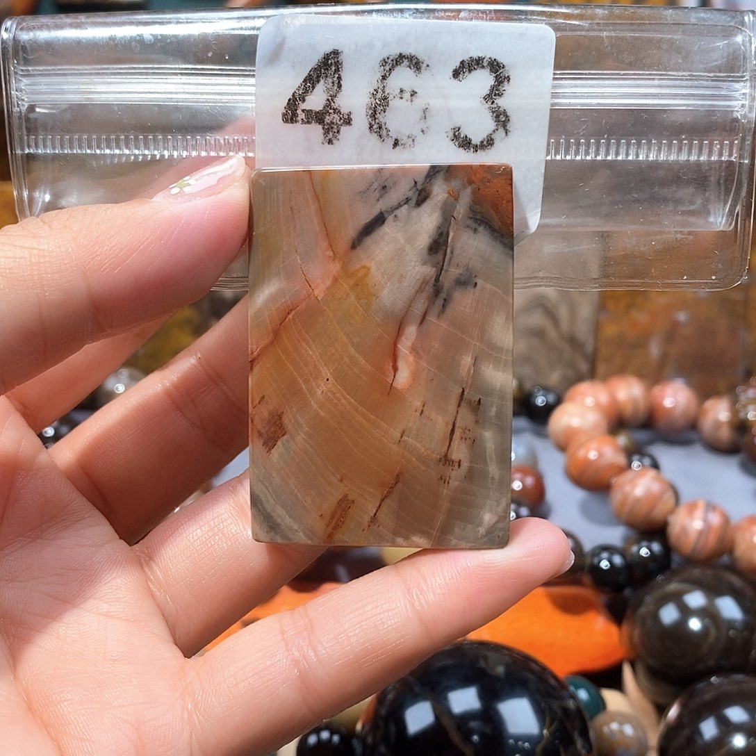 硅化玉天然北票硅化玉牌子未镶嵌