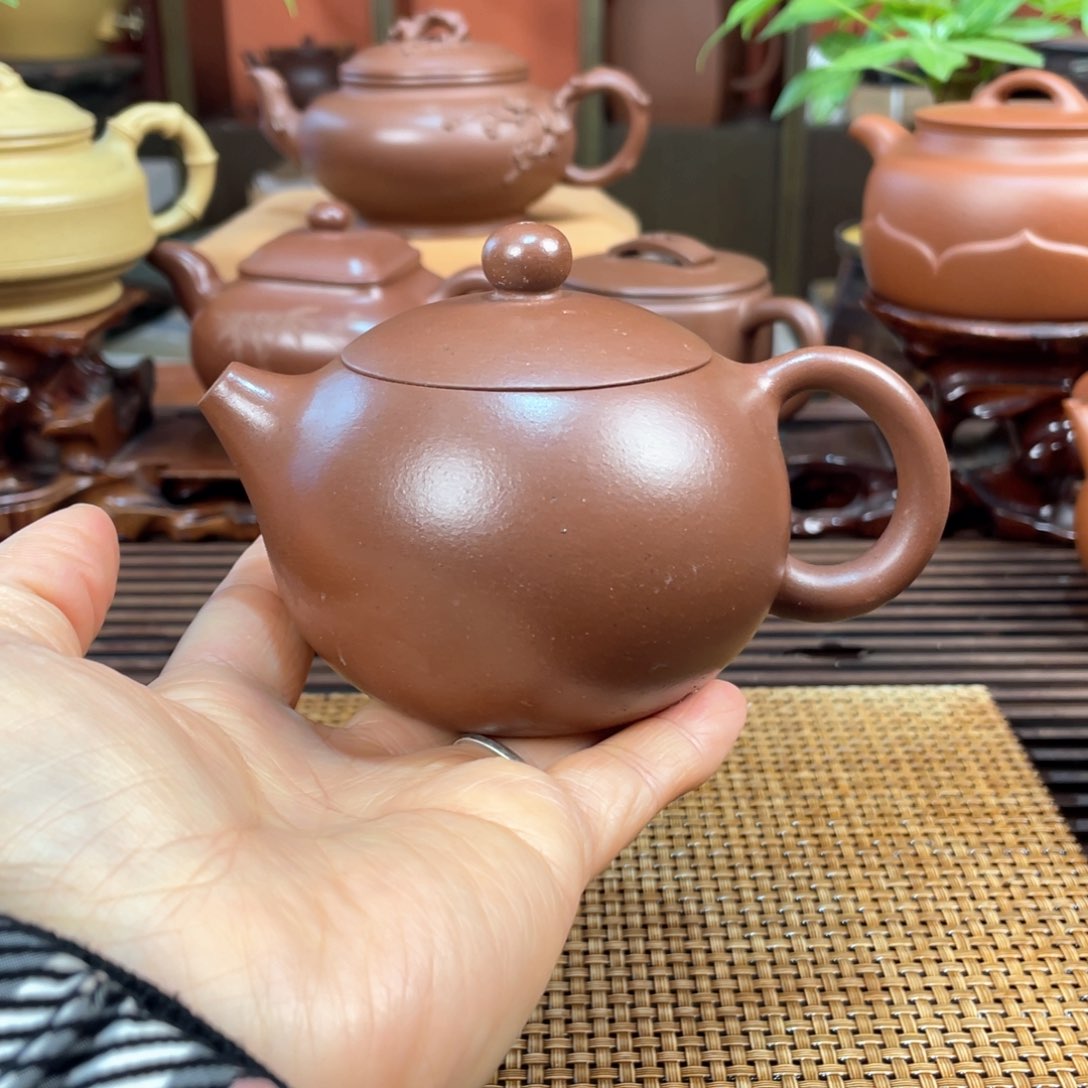 茶壶紫砂紫泥半手工