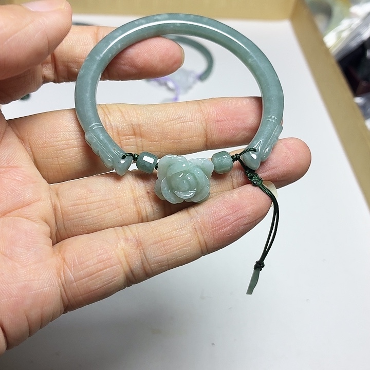 未镶嵌手链翡翠52+mm