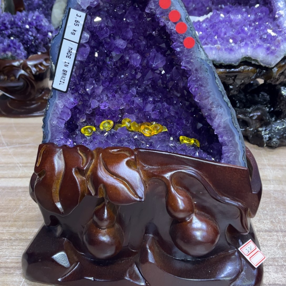 专***华未镶嵌水晶摆件摆件