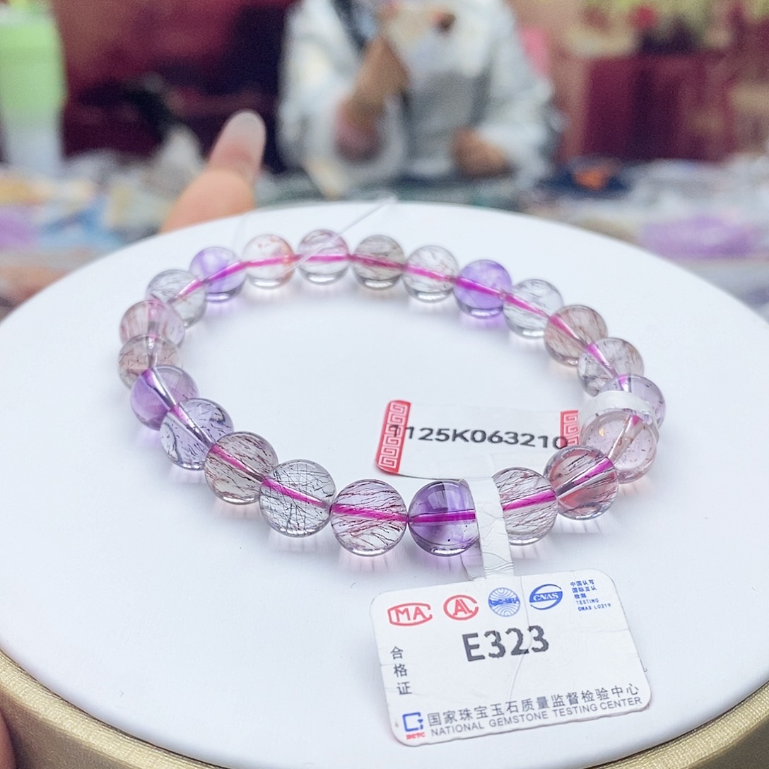 水晶手链未镶嵌E323超七8m