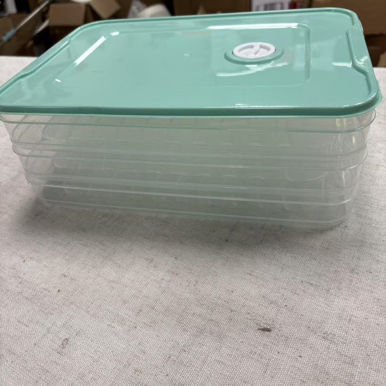 T65双层塑料保鲜盒饺子盒