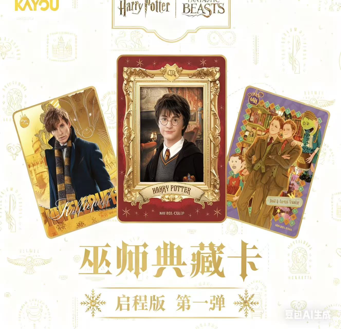 点点-正版授权-哈利·波特-巫师典藏卡启程版-第1弹（默认代拆）