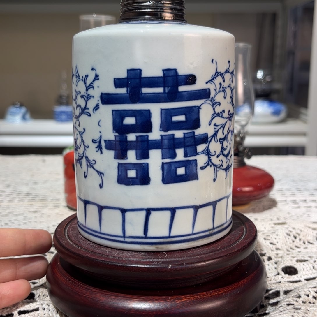 摆件景德镇陶瓷香薰灯