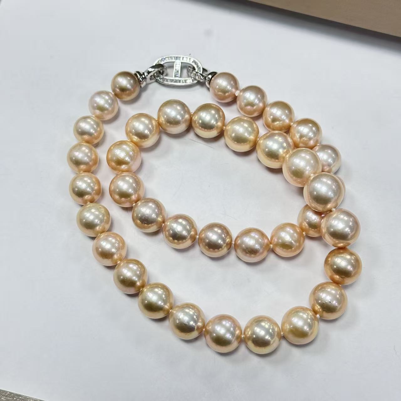 娜点珠宝  金曼塔 9-12mm 淡水珍珠项链S