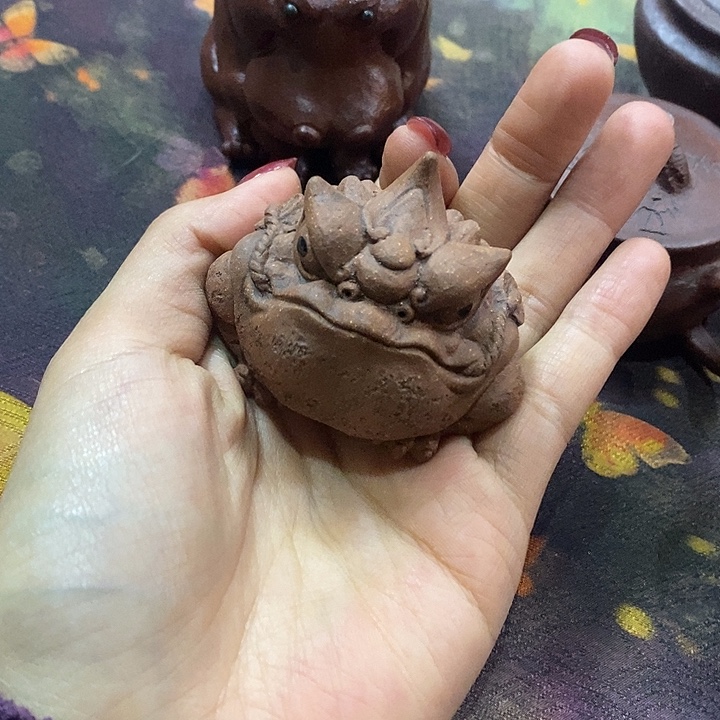 紫砂宜杨紫砂招财进宝