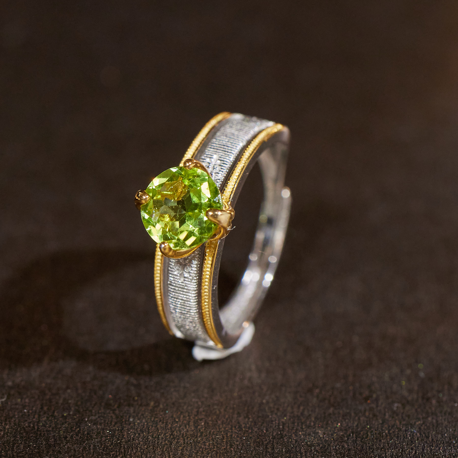 【玉峰珠宝丨安娜严选】橄榄石戒指S925银【W9715】多样性发一