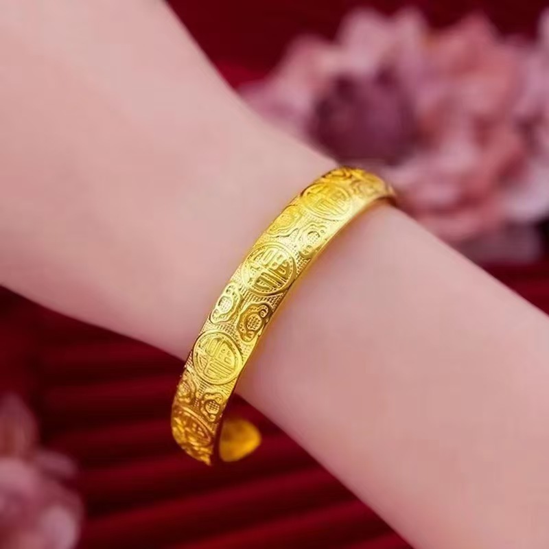 合金合成锆石手镯 C104   百福女镯