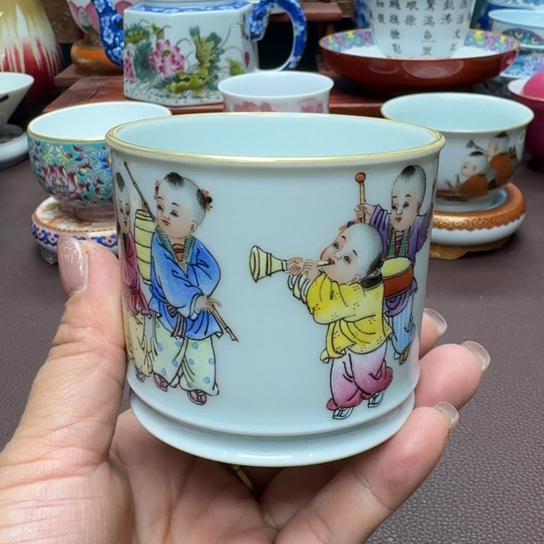 瓷片景德镇仿古手工制作精品展示