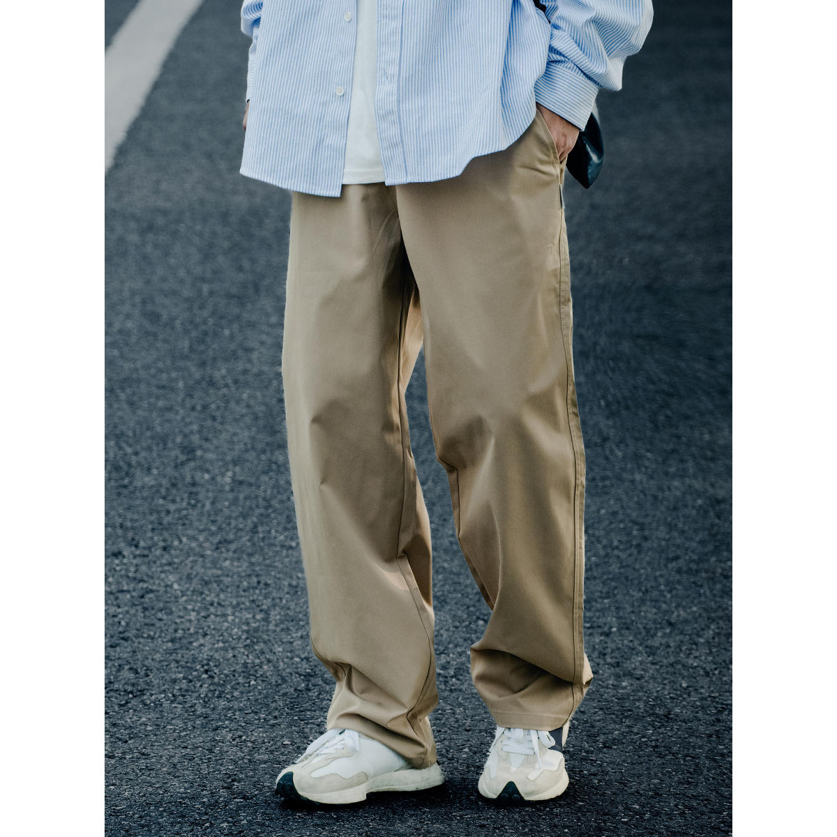 MF STUDIO 男女同款 春秋宽松锥形裤 休闲长裤工装裤男 MK23030