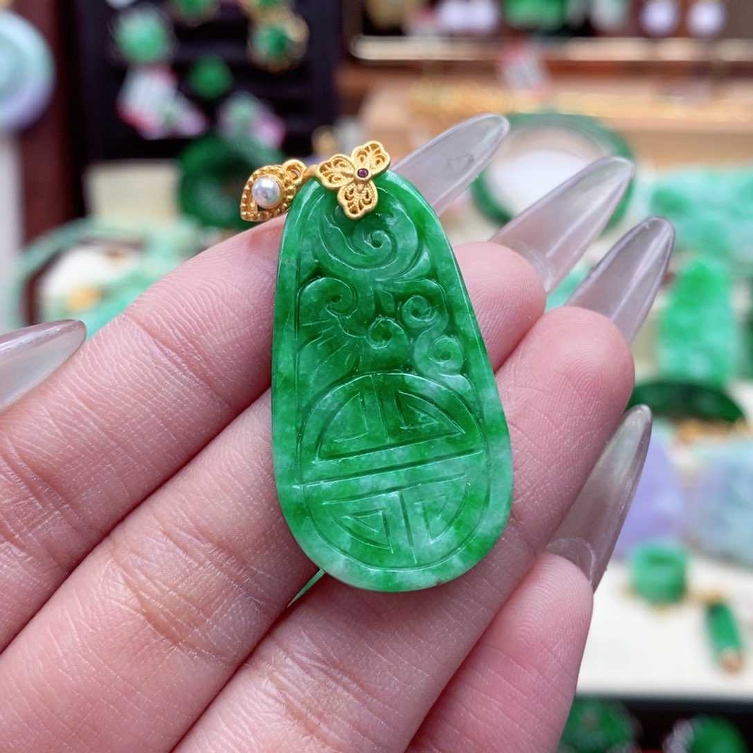 颈饰未镶嵌翡翠翡翠吊坠