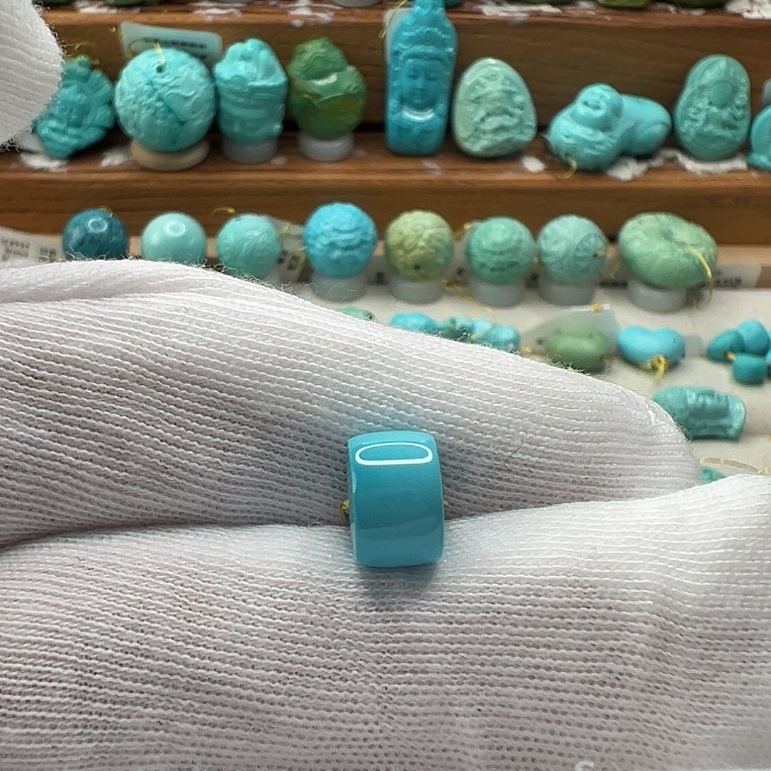 绿松石直切珠 未镶嵌