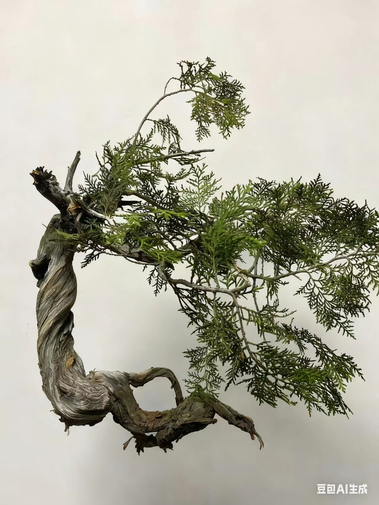 山里人崖柏盆景新人直播