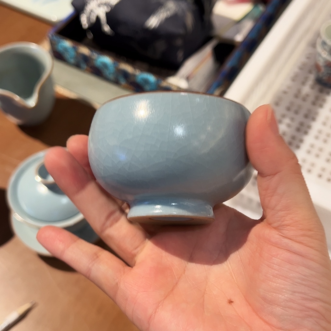 钟家窑汝瓷杯杯杯杯