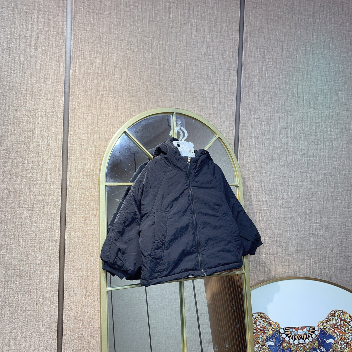 U1074   宝宝黑色上衣厚外套  加绒  冬款