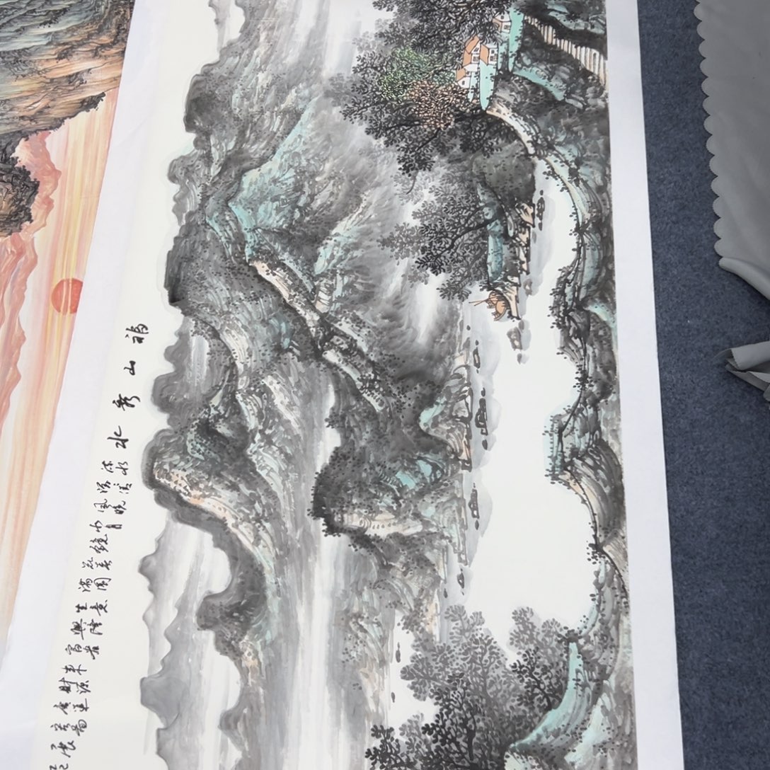 国画手绘宣纸国画作品