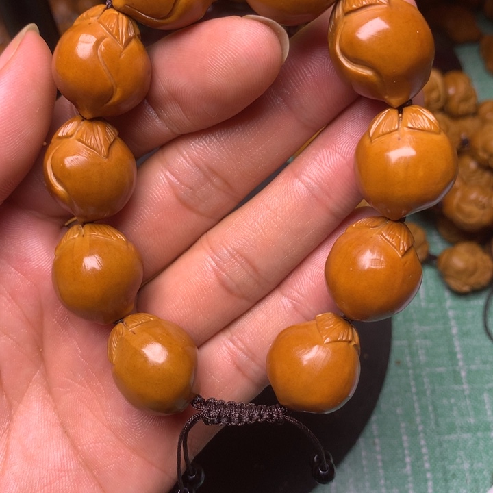 橄榄核手串/手链寿桃一串