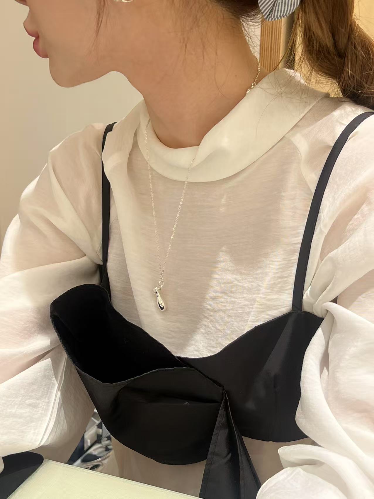 非金属棉绳项链 韩国东大门正品女装时尚项链030631（NO退NO换）