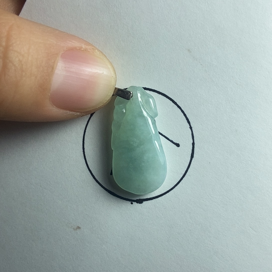 翡翠未镶嵌颈饰19