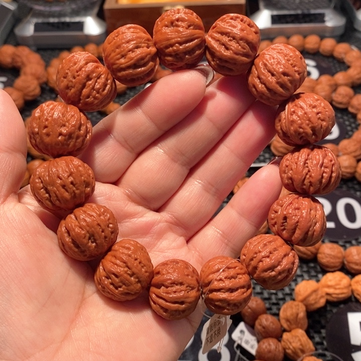 文玩核桃手串核桃手串磨盘2.2尺寸全品