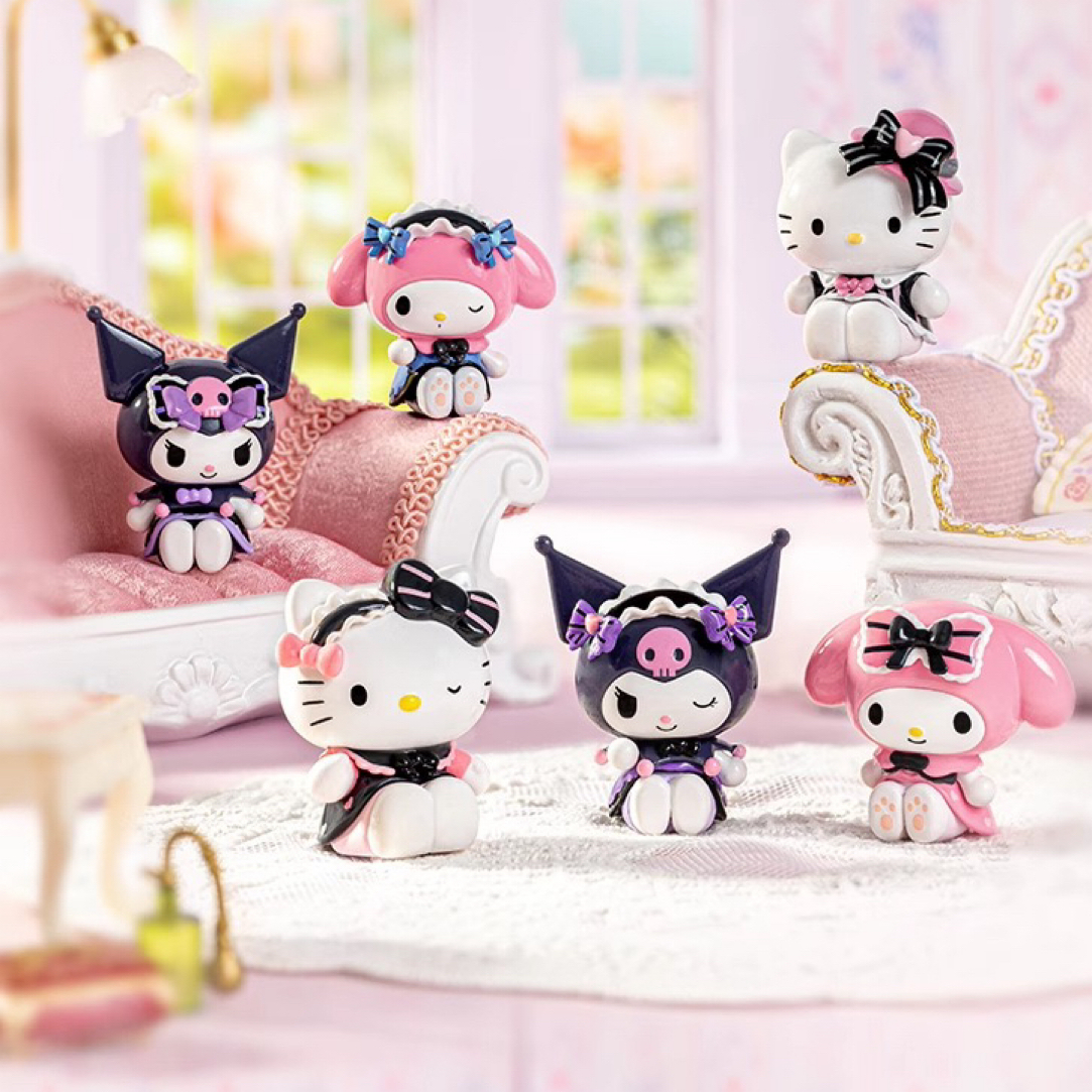 【代拆】三丽鸥甜蕾少女萌趣豆盲盒HelloKitty萌粒库洛米摆件美乐蒂