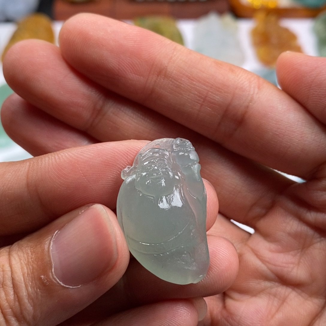 定制翡翠未镶嵌财神