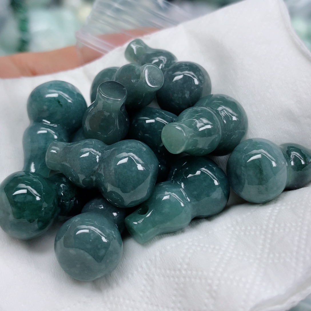 翡翠未镶嵌项链珠子珠